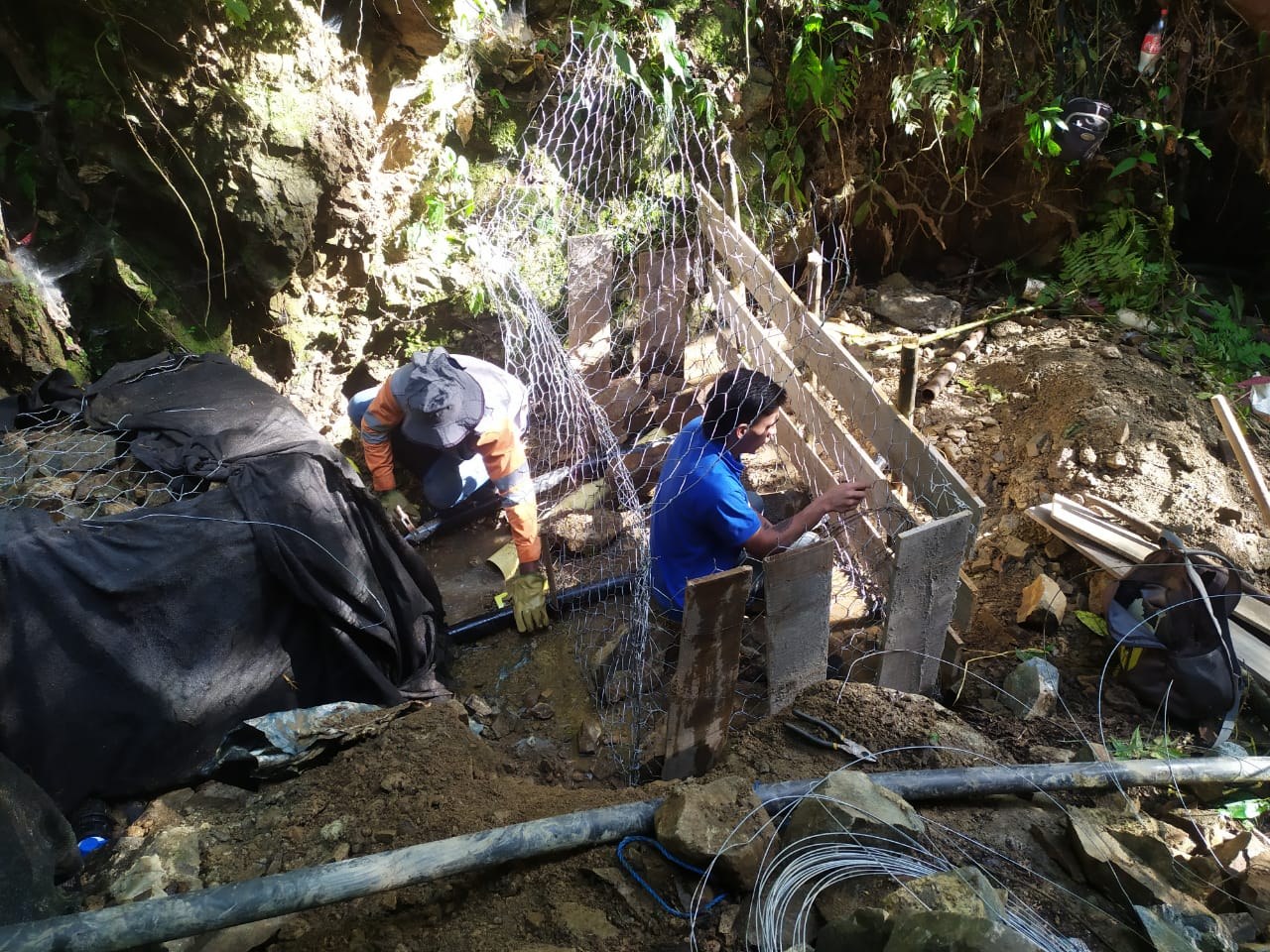 Construcción de sistema de empozamiento